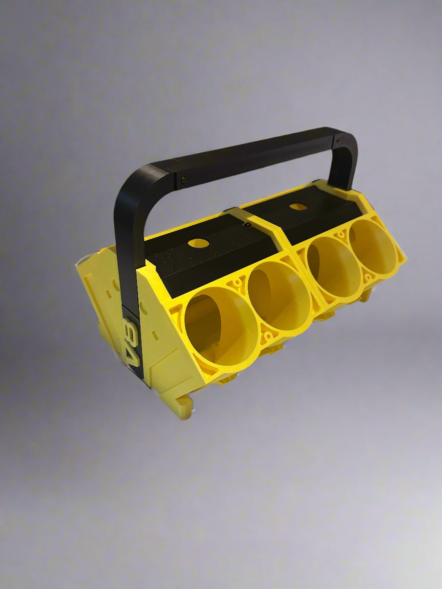 V8 Engine block can carrier