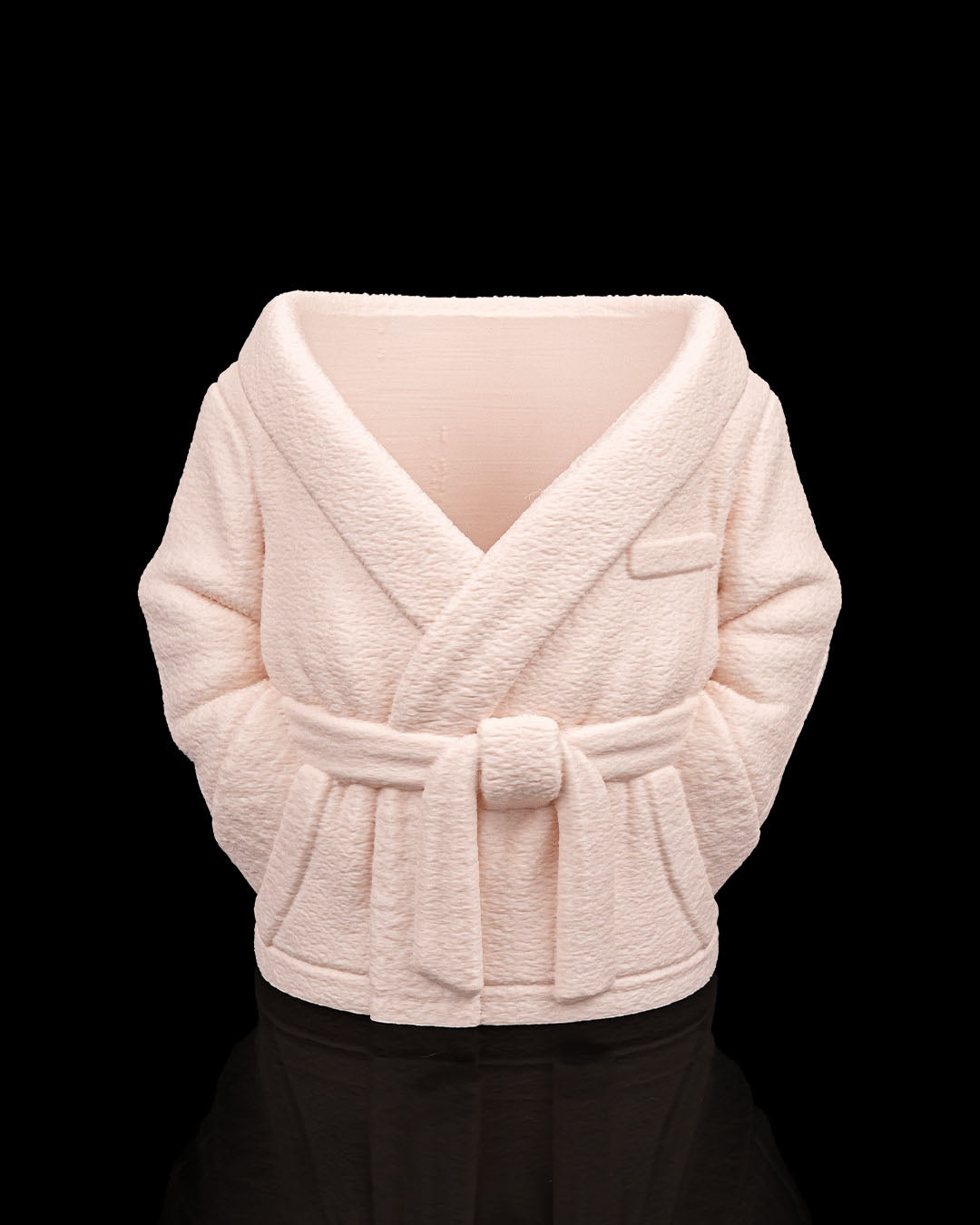 Bath robe beer or soda can holder